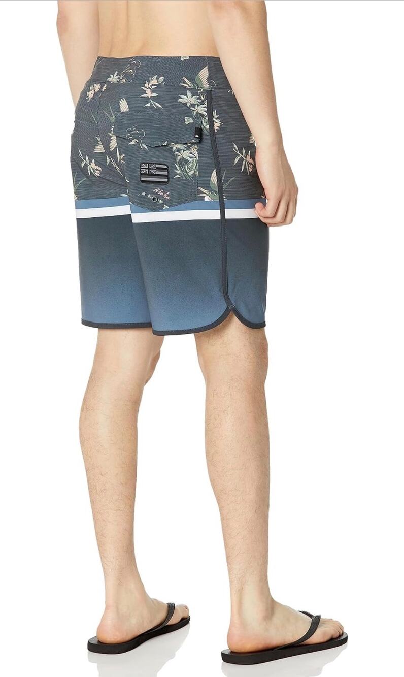 Quiksilver Surfstick Division Scallop 19" Board Shorts Swim Trunks 40